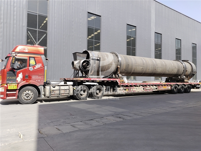大型工業滾筒烘干設備裝車發往福建